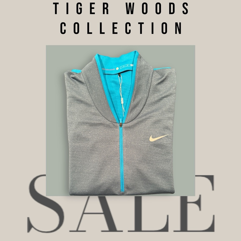 Tiger Woods Collection - Long Sleeve Golf Shirt - Nike Dri-Fit material